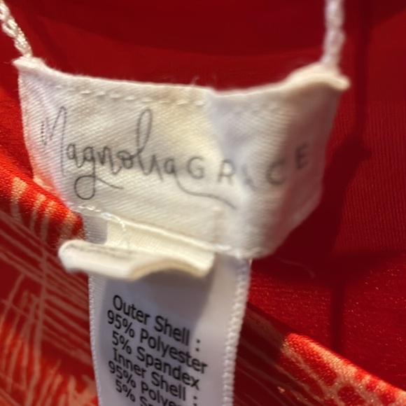 Magnolia Grace Orange Chevron design dress - Picture 3 of 7